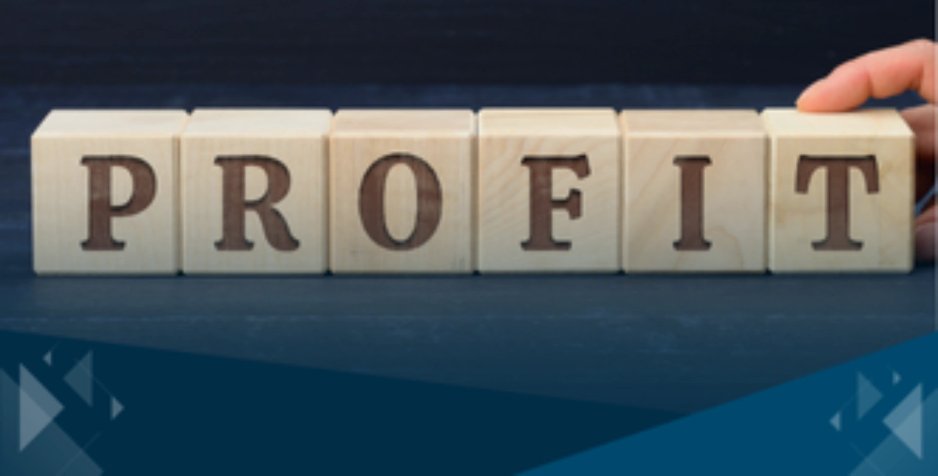 Compact profit block graphic for small business content